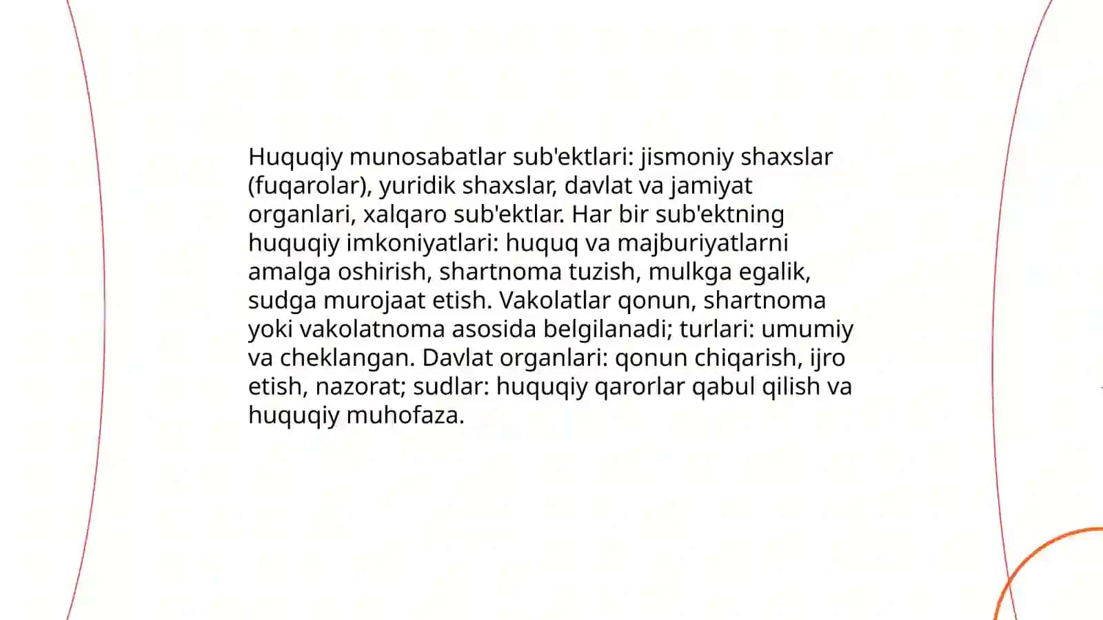 Huquqiy munosabatlar va huquq ijodkorligi 4