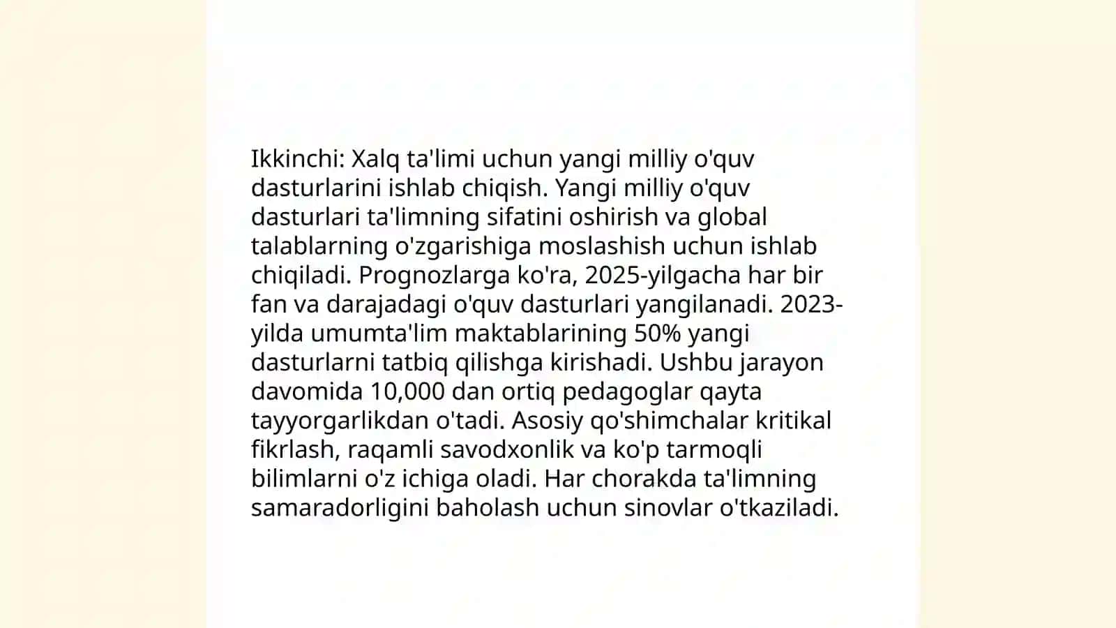 Ta'lim tizimini modernizatsiya qilish 4