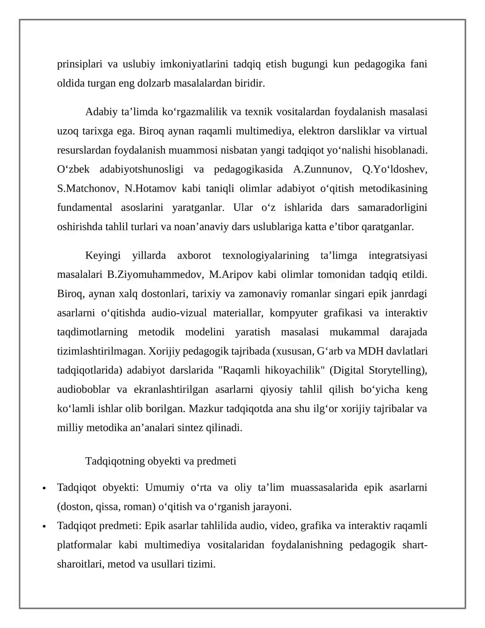 "Epik asarlarni o‘rganishda multimediya vositalarining o‘rni" 4