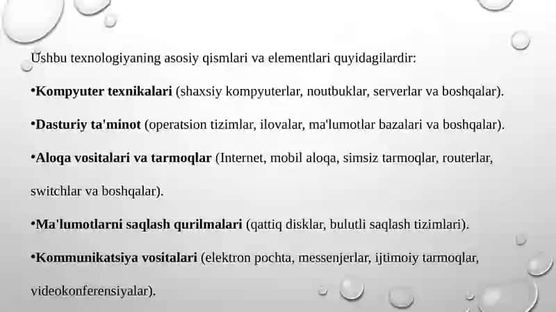 Fanga kirish. Zamonaviy axborot-kommunikatsiya texnologiyalarining tushunchasi va tasnifi 4