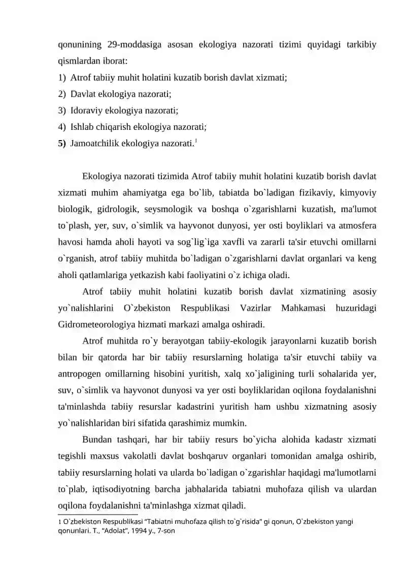 EKOLOGIK EKSPERTIZA MUNOSABATLARI QATNASHCHILARI HUQUQLARI MAJBURIYATLARI VA JAVOBGARLIGI 4