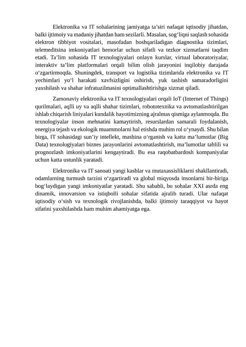 Elektronika va it sanoatining rivojlanish tendensiyalari 4