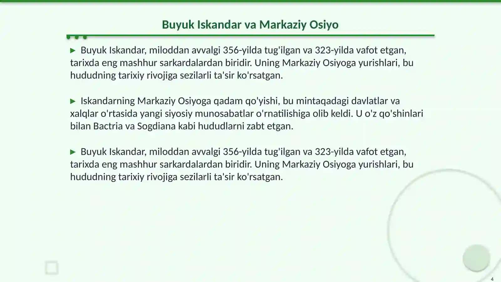 "Buyuk Iskandar tarixi" 4