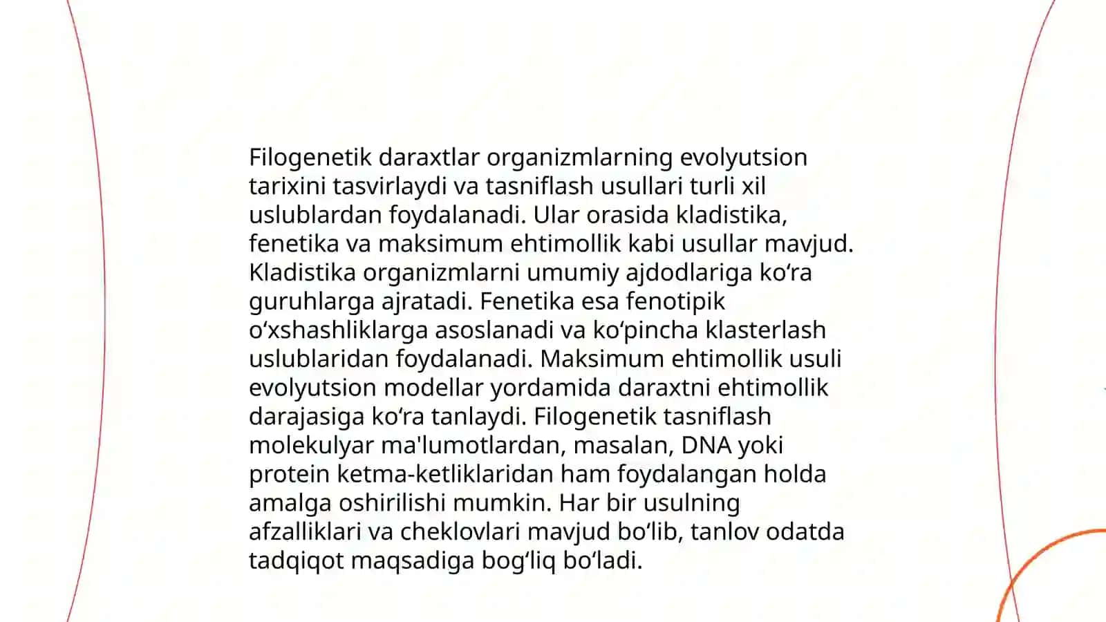 Filoginitik daraxtga oid masala va mashqlar tuzish 4