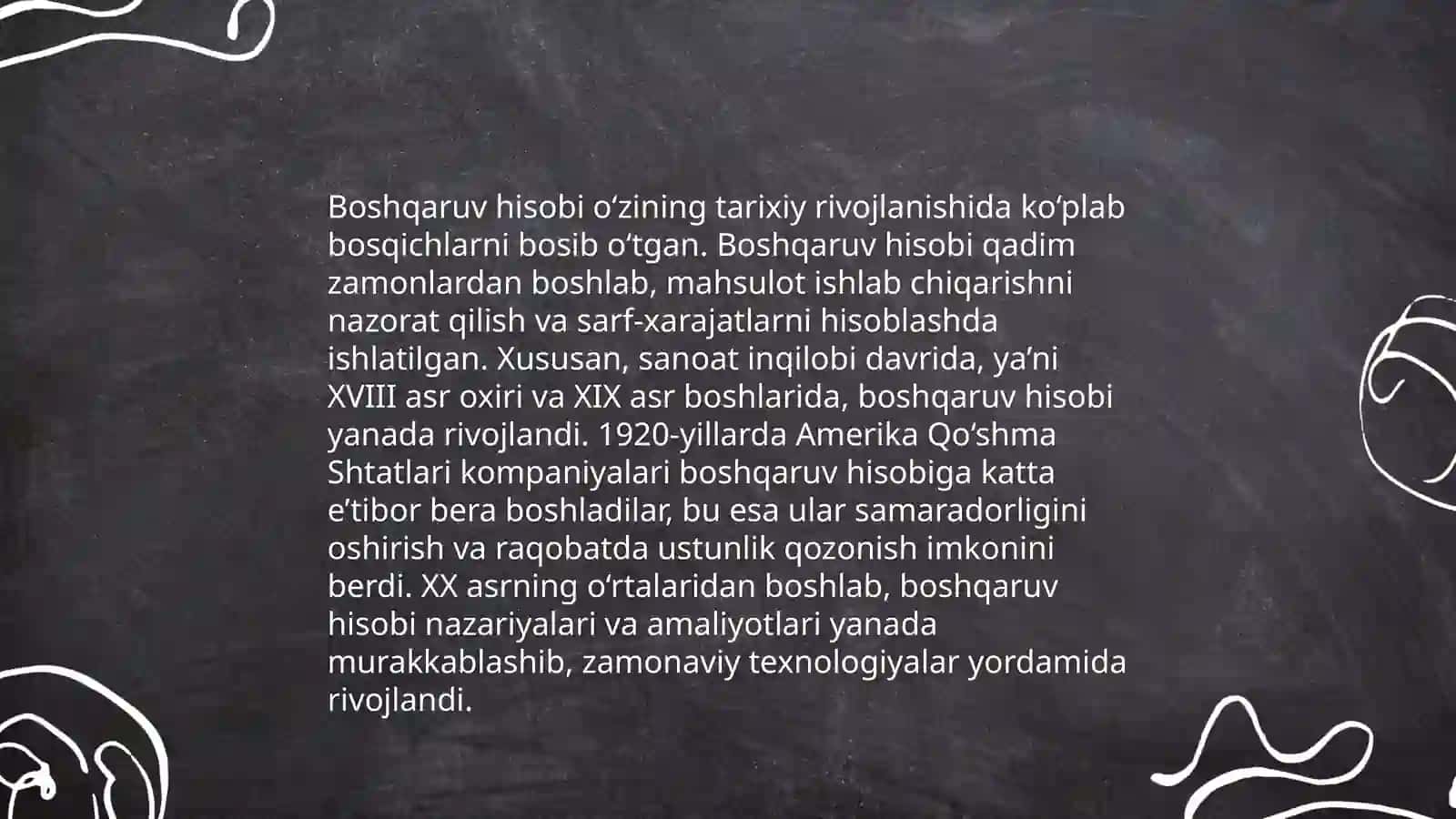 Boshqaruv hisobini shakllanishi va muammolari 4