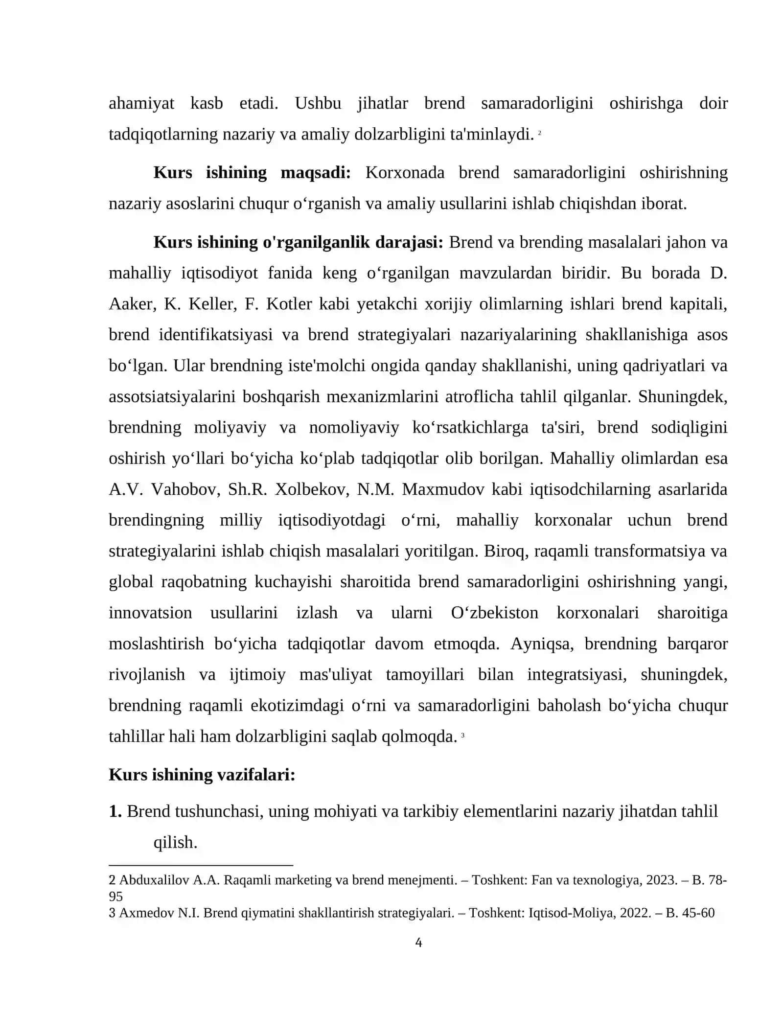 "KORXONADA BREND SAMARADORLIGINI OSHIRISH USULLARI" 4