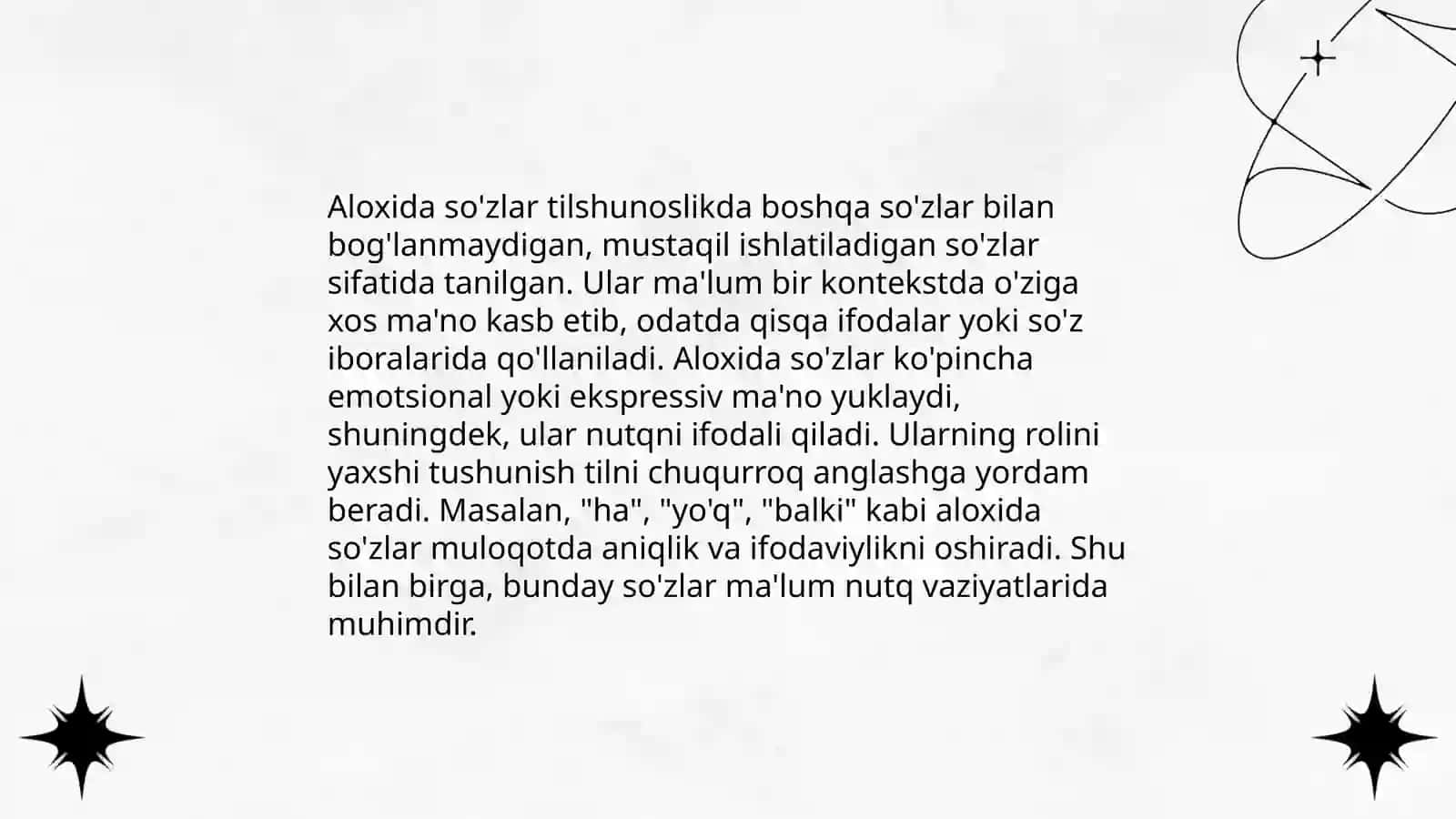 Aloxida gurux so'zlar,ularning turlari 4
