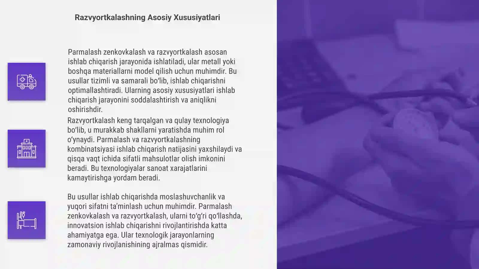 Parmalash zenkovkalash va razvyortkalash 4