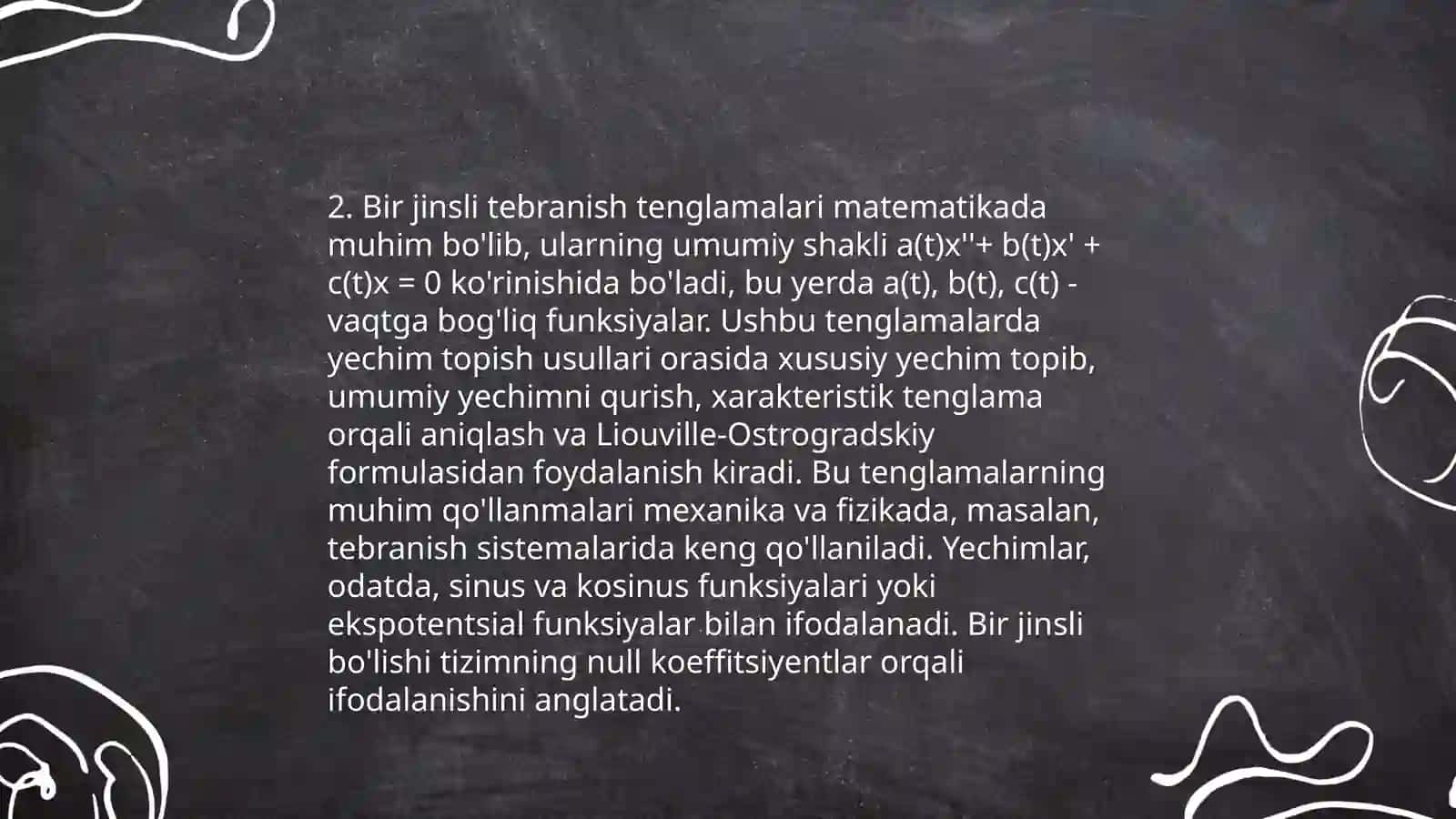 Tor Tebranishlar Nazariyasi 4
