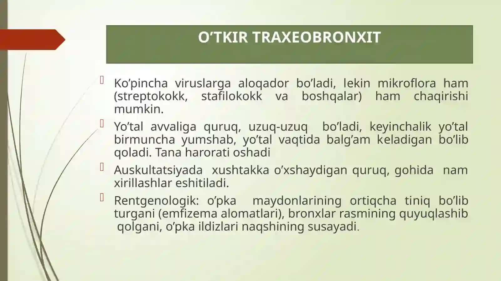 NAFAS A’ZOLARI TIZIMINI BAHOLASH VA KASALIKLARDA BOLA VA UNING OILA A’ZOLARIGA HAMSHIRALIK PARVARISHI 4