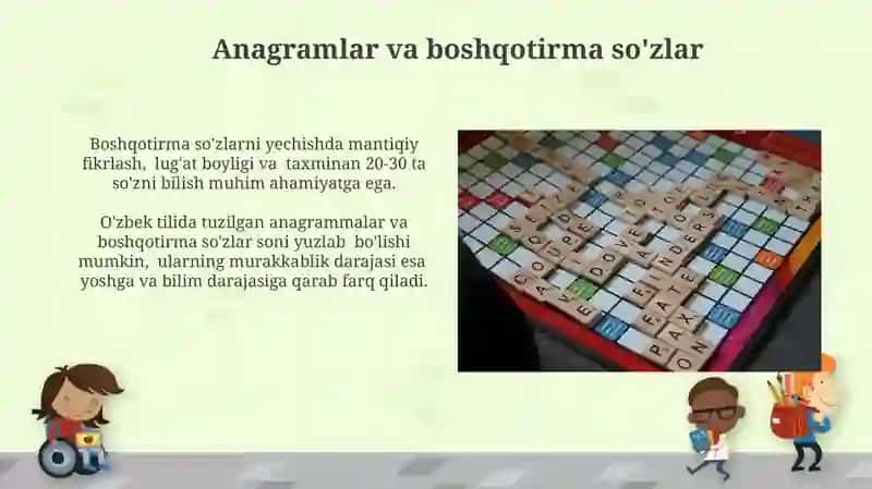 O'zbek tilida krossvord va rebuslarni yaratish va yechishga o'rganish 4