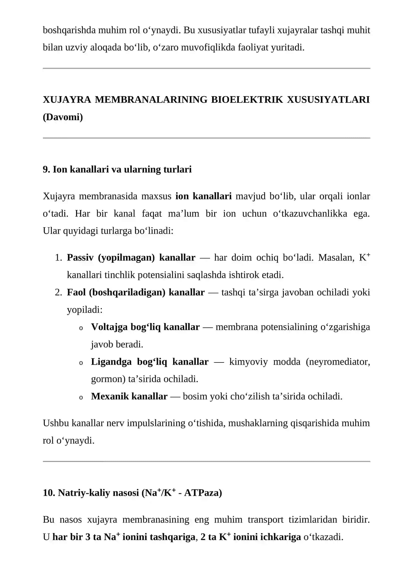 XUJAYRA MEMBRANALARINING BIOELEKTRIK XUSUSIYATLARI 4