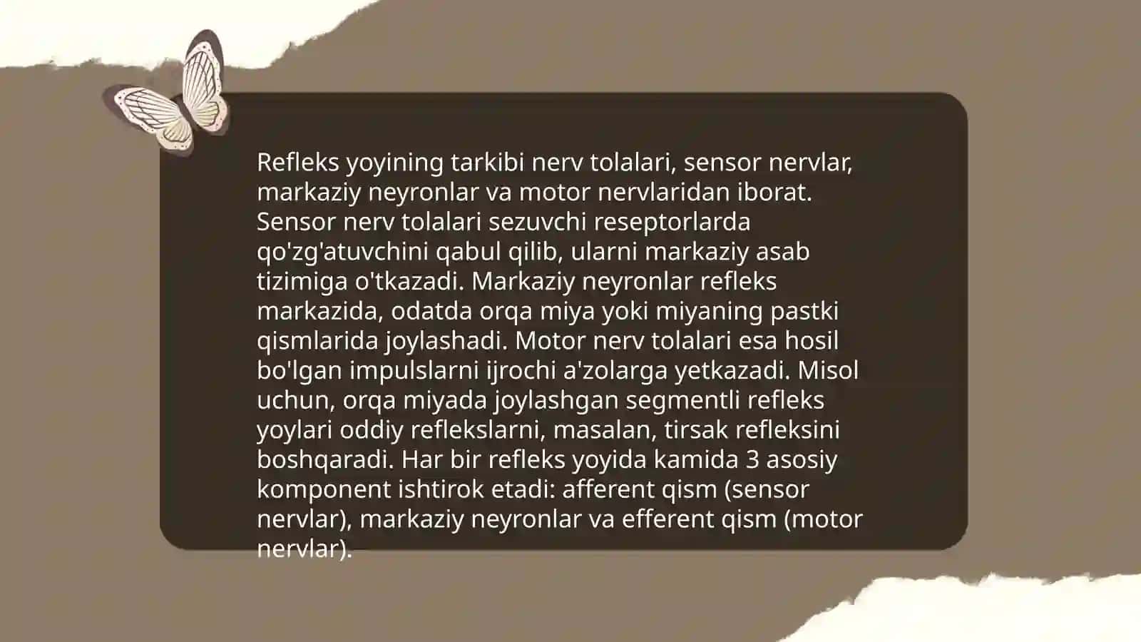 Orqa miyaning reflektor va o‘tkazuvchi yo‘l faoliyati, tekshirish usullari 4