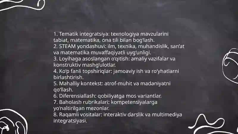 Boshlang'ich sinf texnalogiya darslarida integratsiyalashgan ta'limda foydalanishning metodik xususiyatlari 4