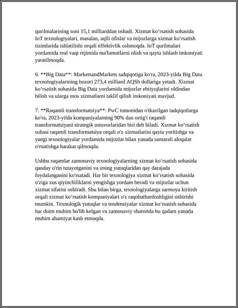 TURIZMDA XIZMAT KOʻRSATISHNING GLOBAL TENDENSIYALARI 4