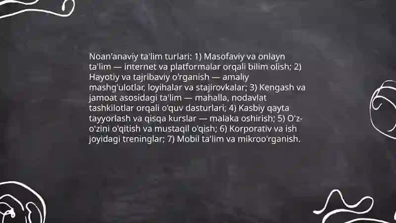 An'anaviy ta'lim tushunchasi va asosiy xususiyatlari 4
