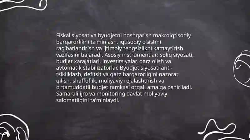 Hozirgi zamon iqtisodiyotida davlatning vazifalari 4