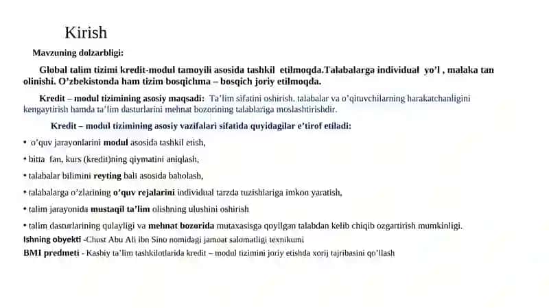 Kasbiy ta’lim tashkilotlarida kredit – modul tizimini joriy etishda xorij tajribasini qo’llash 4