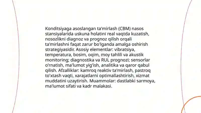 Nasos stansiyalarining xizmat muddati va ta’mirlash talablari 4