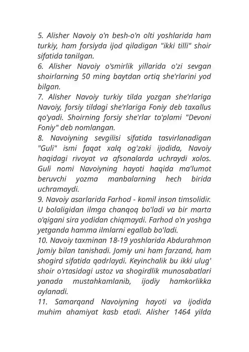Alisher Navoiy Hayoti va Ijodi 4