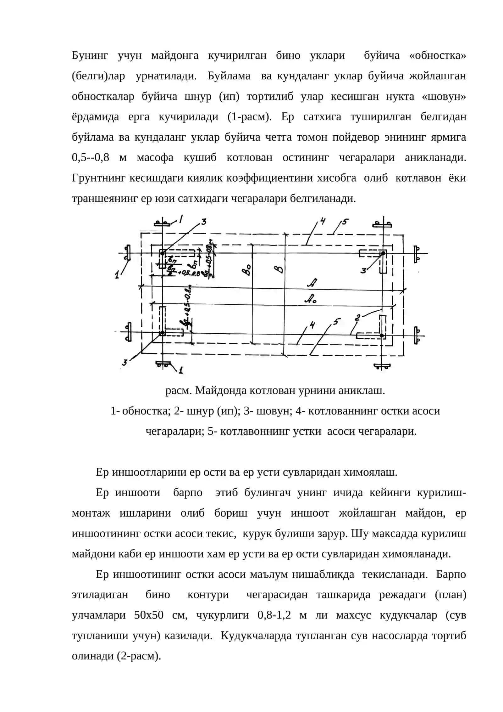 Ер ва ер ости ишоотларини барпо этиш технологияси 4