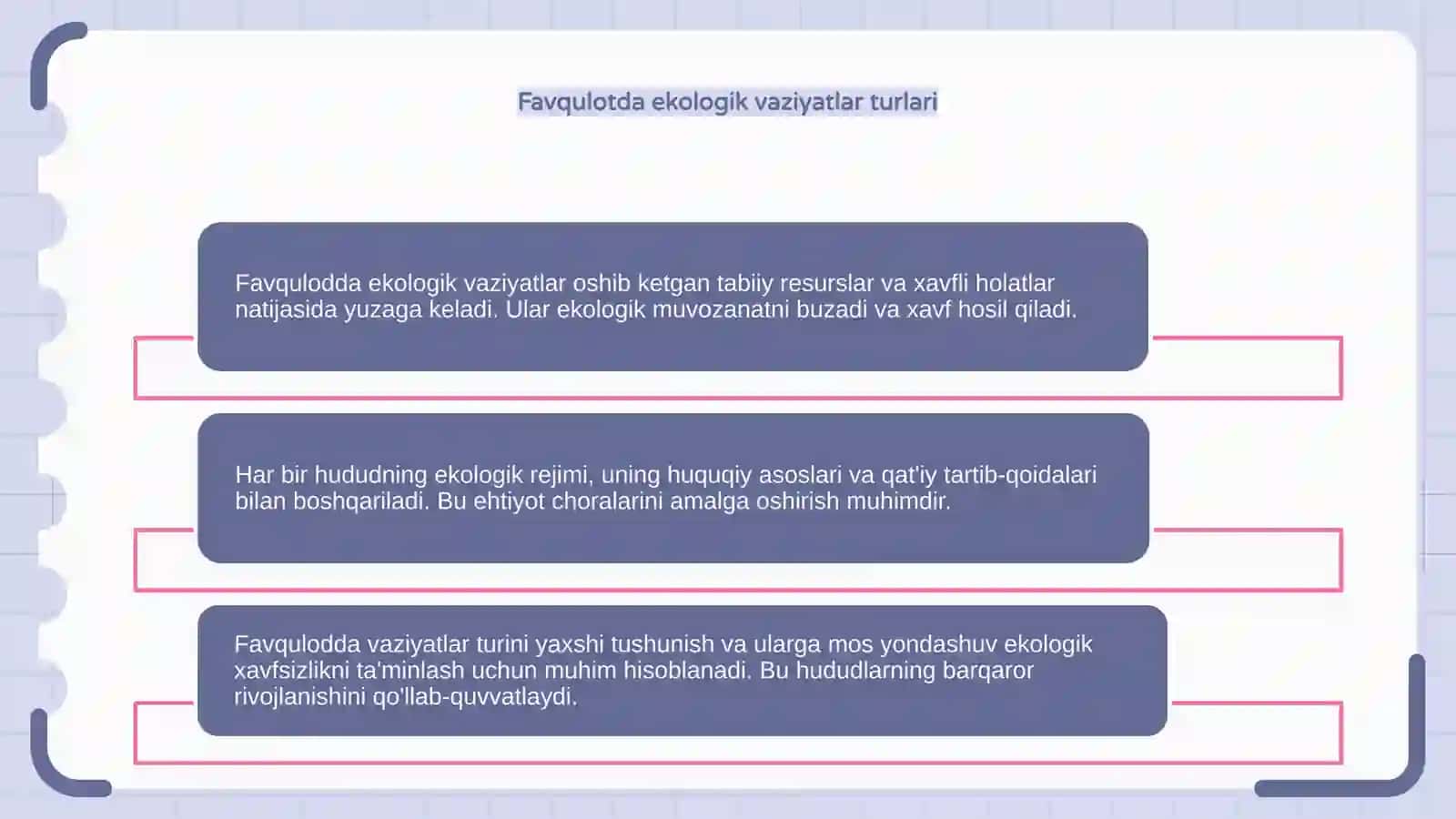 Favqulotda ekologik vaziyatlar va hududlarning huquqiy rejimi 4