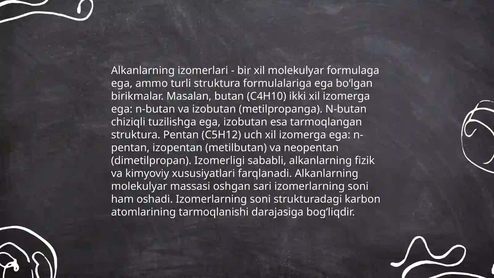 Alkanlar va Sikloalkanlar 4