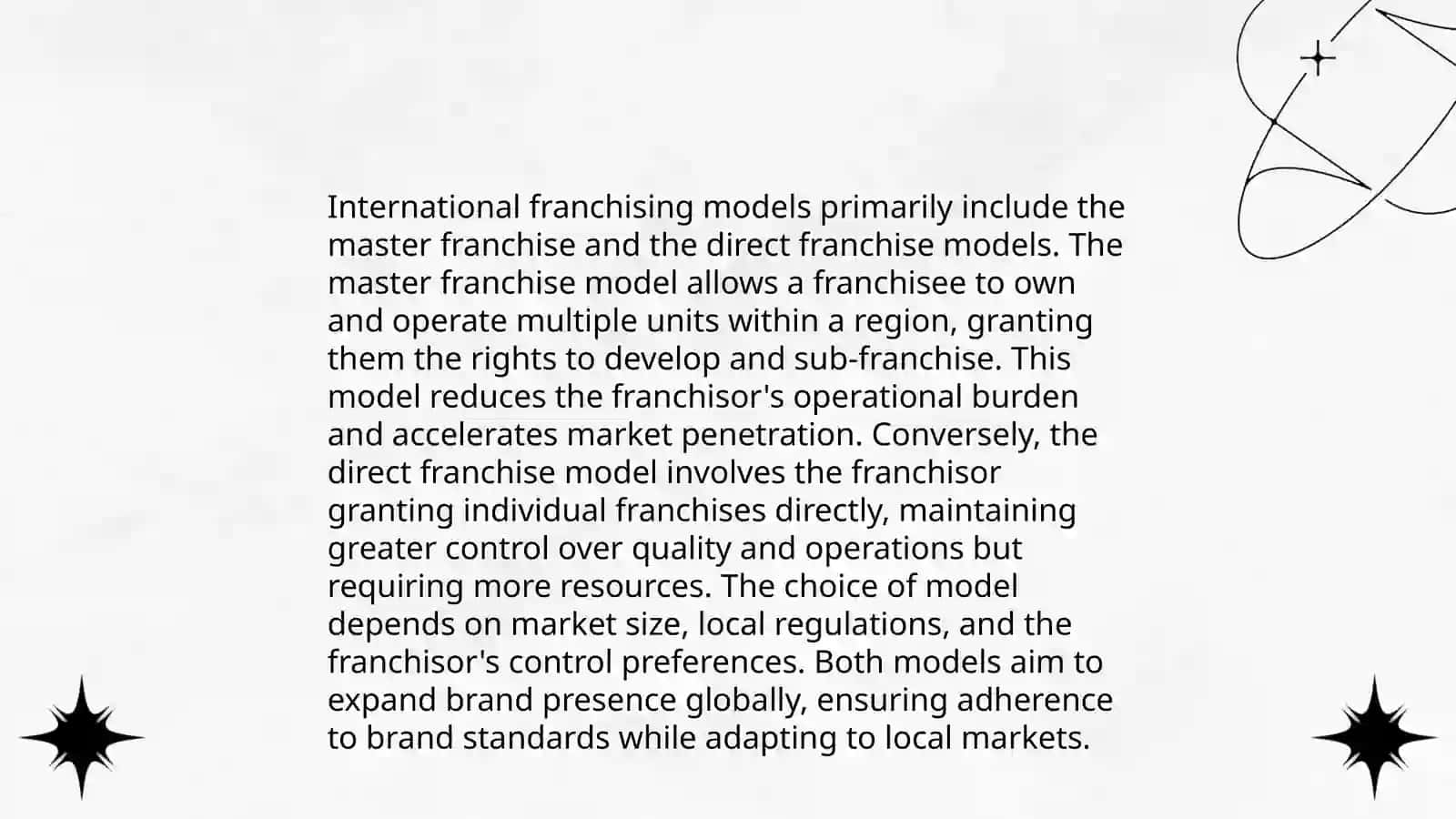 International franchising 4