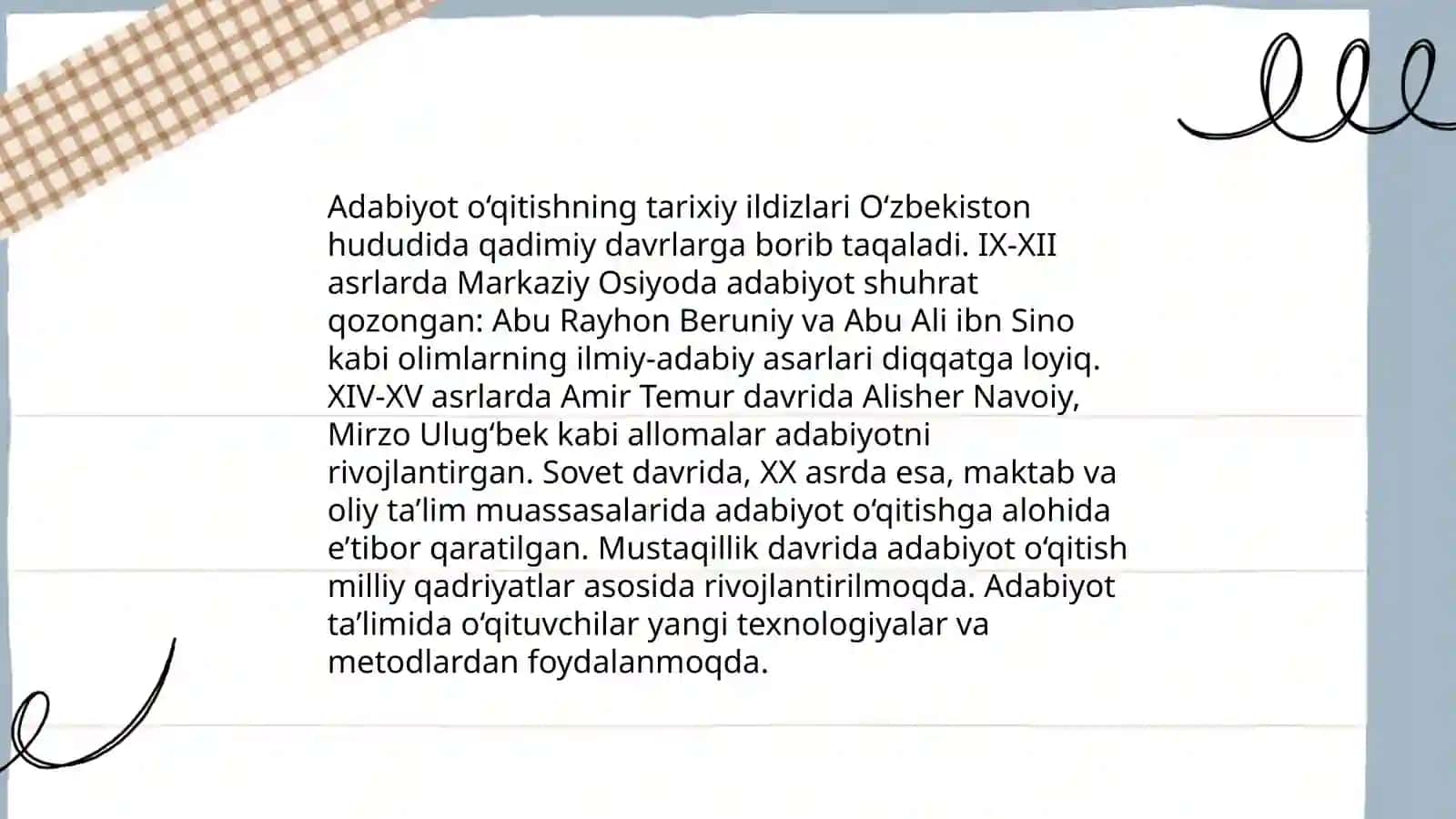 Adabiyot òqitish metodikasi 4