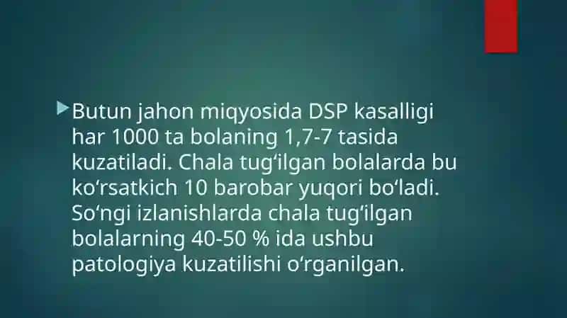 Bolalar serebral paralichi (DSP) 4