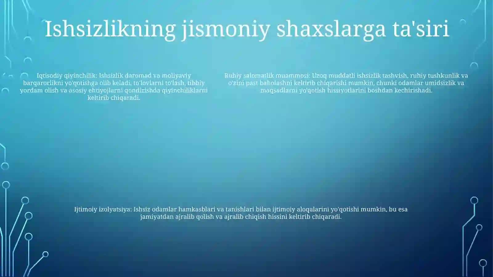 Ishsizlik 4