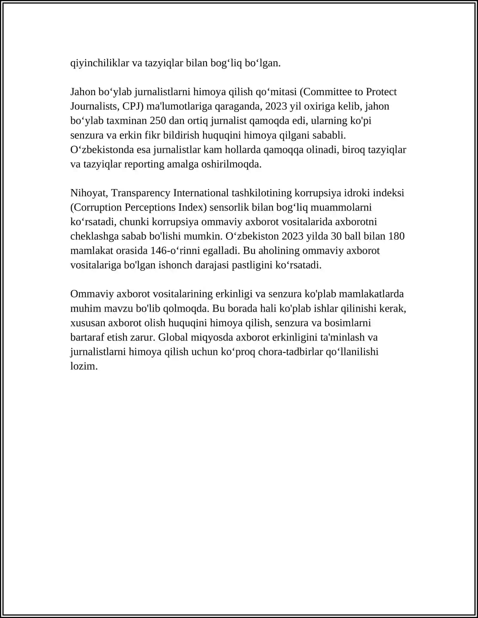 JURNALISTIKANING DOLZARB MUAMMOLARI 4