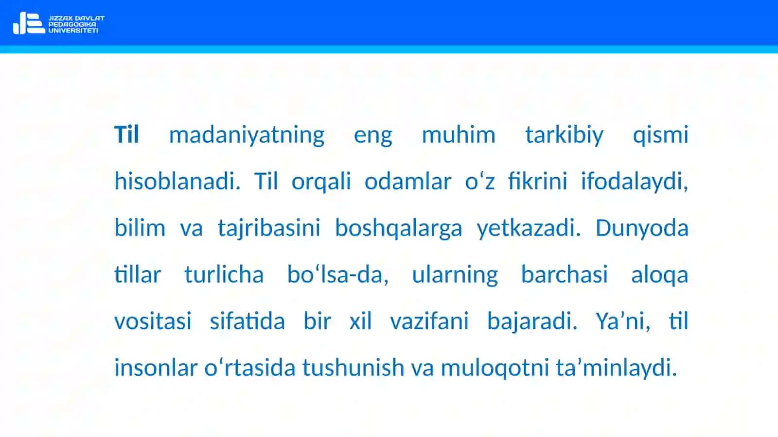 DUNYO XALQLARI MADANIYATIDAGI UMUMIYLIK VA FARQLAR 4