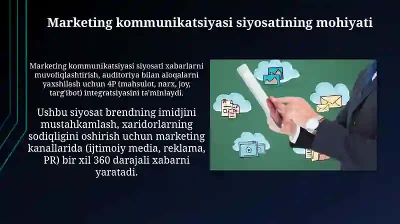 Marketing kommunikatsion siyosat 4