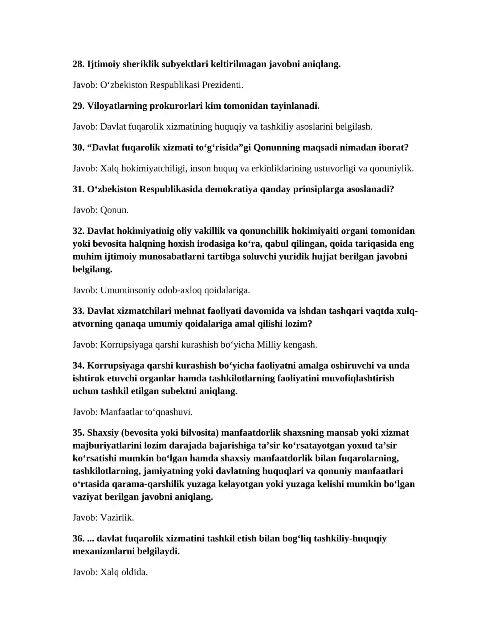 “ARGOS uchun 100 ta savol va javob — Word format” 4