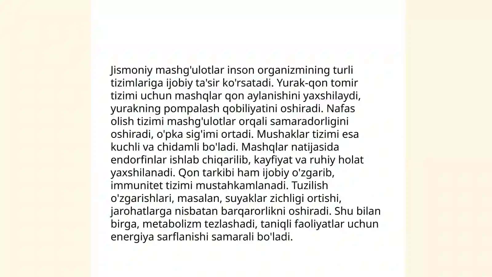 Jismoniy sifatlarni rivojlantirishning fiziologik mexanizmlari 4
