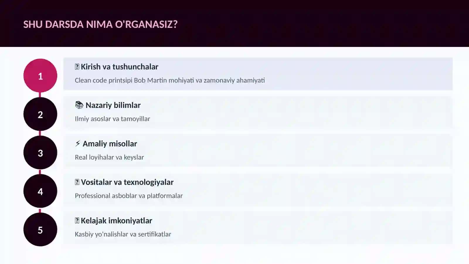 DASTURLASH VA KODLASH 4
