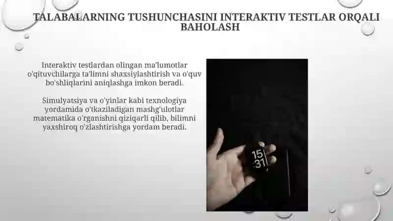 Interaktiv texnalogiyalardan foydalanish orqali matematik tushunchalarni mustahkamlash 4