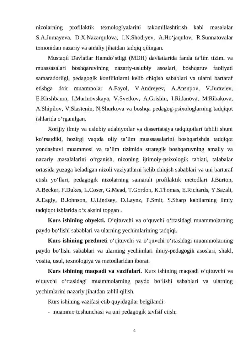 O‘QITUVCHI VA O‘QUVCHI O‘RTASIDAGI MUAMMOLARNING PAYDO BO‘LISHI SABABLARI VA ULARNING YECHIMLARI. 4