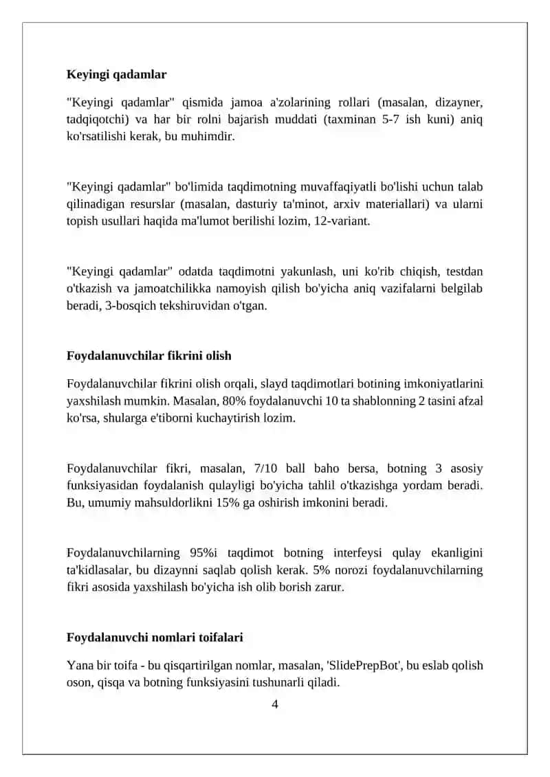Slayd taqdimot tayyorlovchi bot uchun usernamelar 4