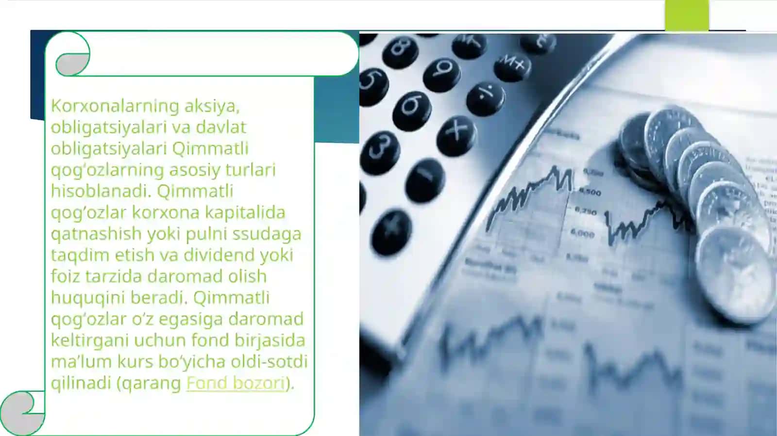 Qimmatliq og'ozlar bozorini tushunchasi 4
