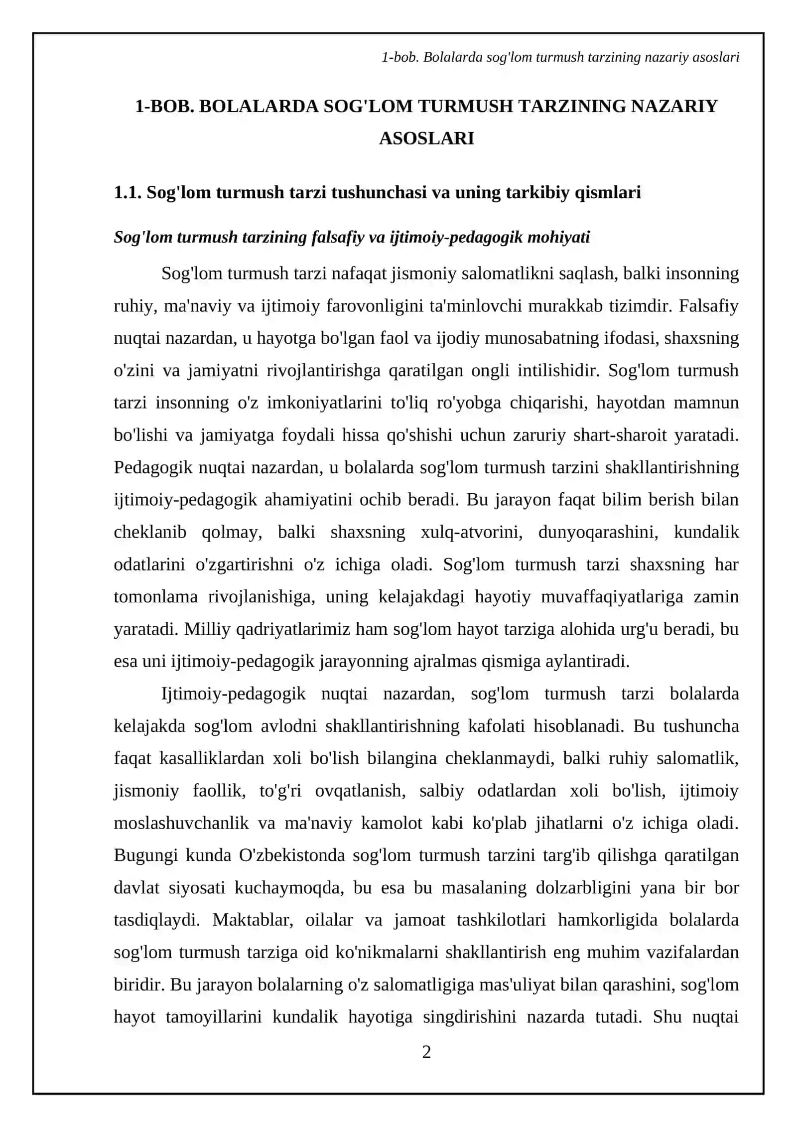 Bolalarda sog'lom turmush tarzini rivojlantirish ijtimoiy - pedagogik muammo sifatida 4