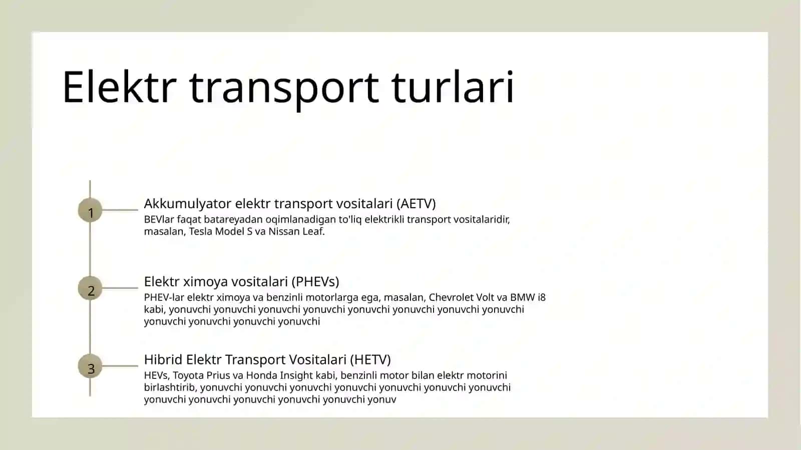 Elektr transport vositalari 4