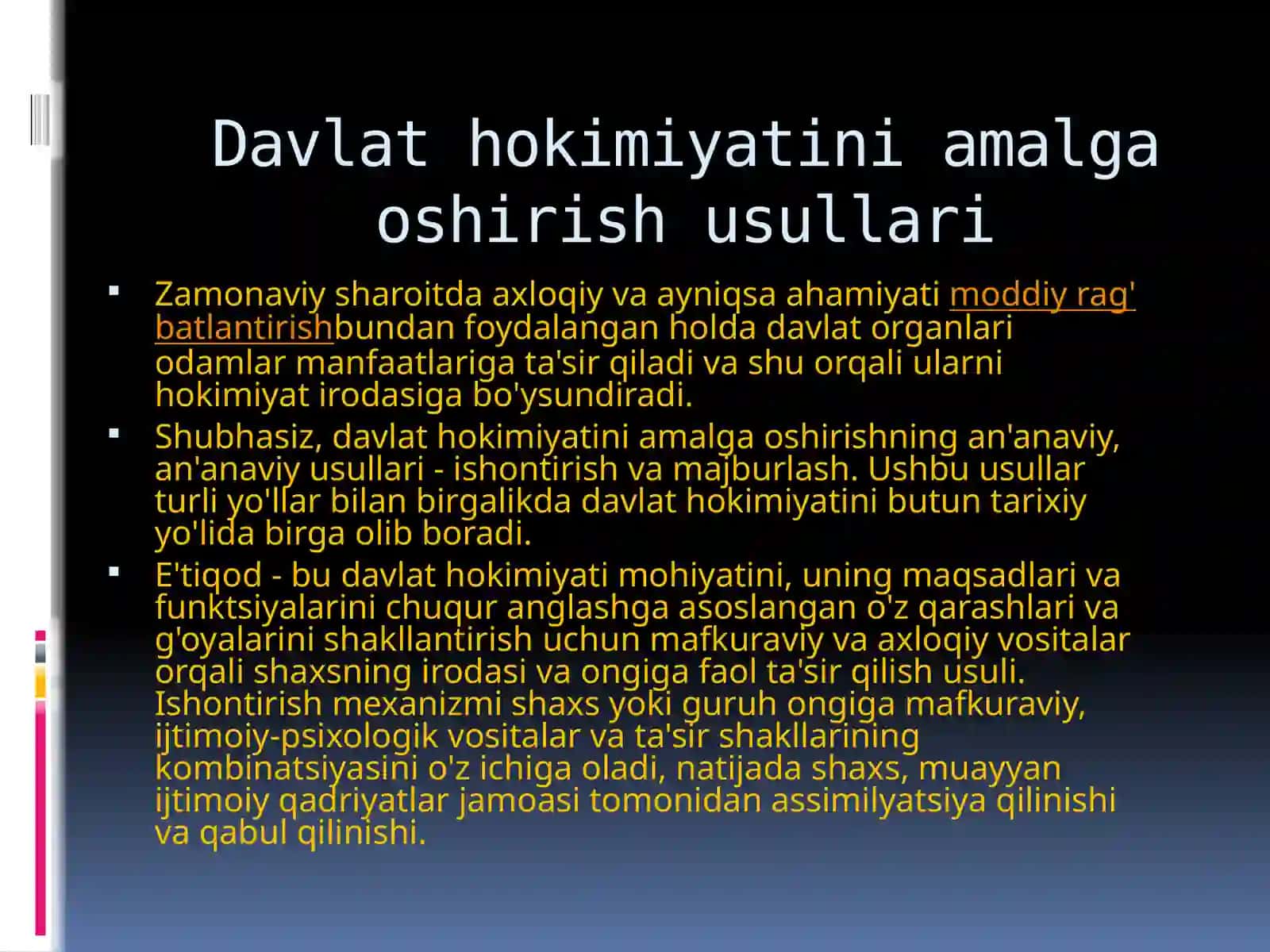 Davlat Hokimiyatini Amalga Oshirishni Huquqiy Shakillari 4