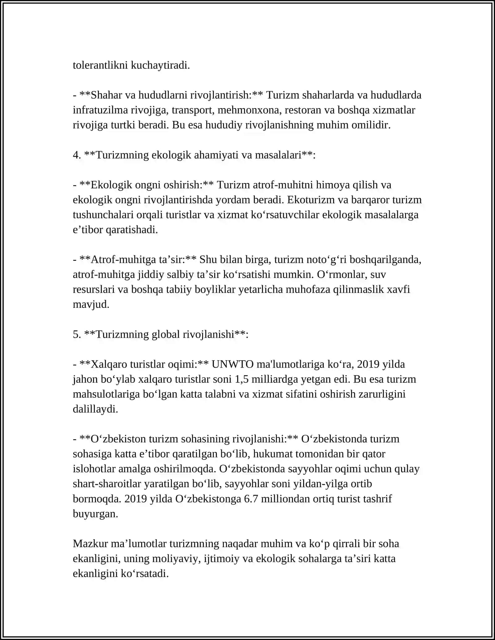 TURIZM NAZARIYASI 4