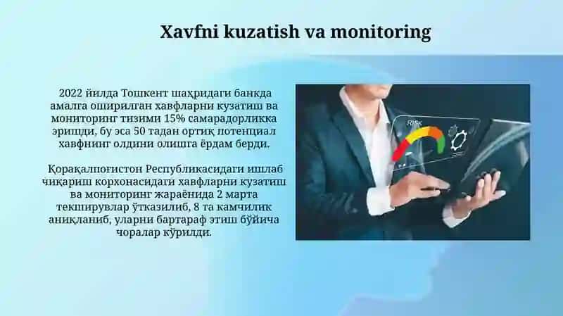 Xavfni boshqarish rejasi 4