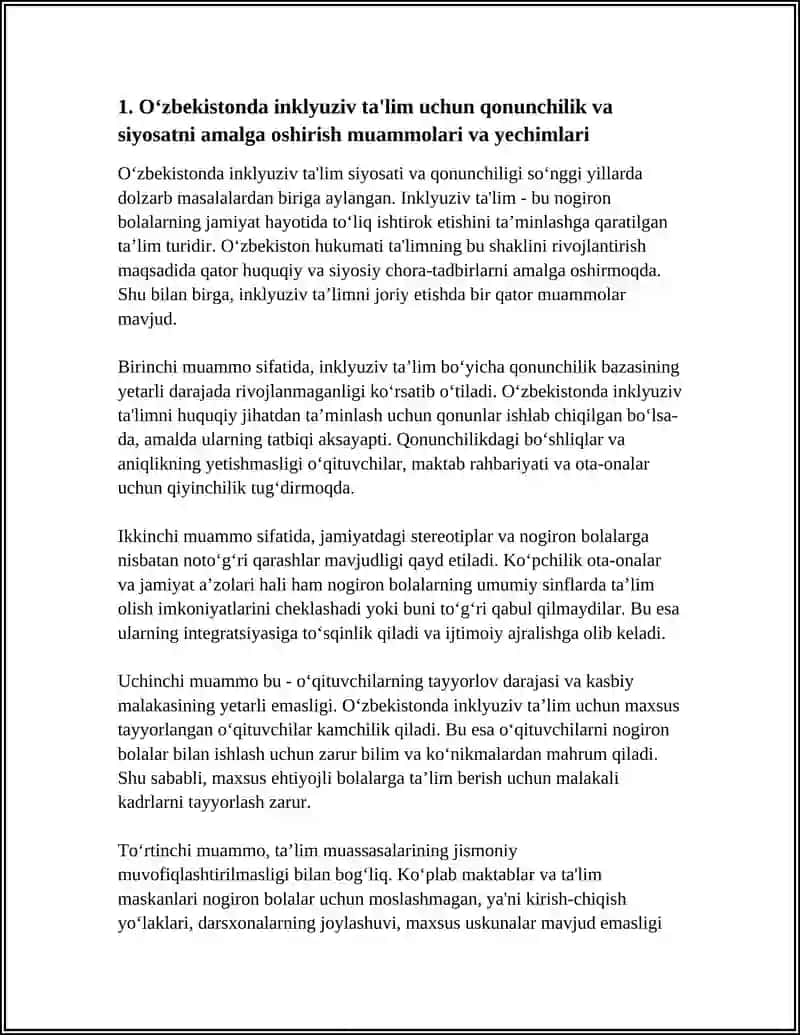 @PIC O‘ZBEKISTONDA INKLYUZIV TA‘LIM TIZMIDA UCHRAYDIGAN MUOMMOLAR VA UNING YECHIMLARI 4