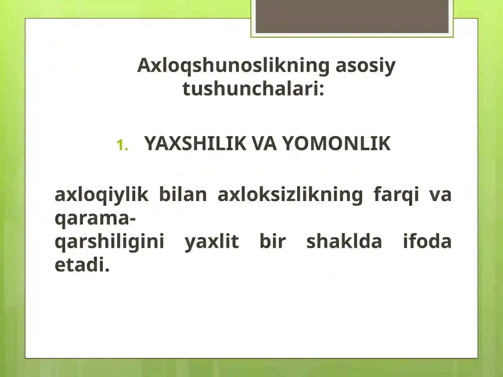 Axloq kategoriyalari, meyorlari va tamoyillarini kasbiy faoliyatdagi o’rni 4