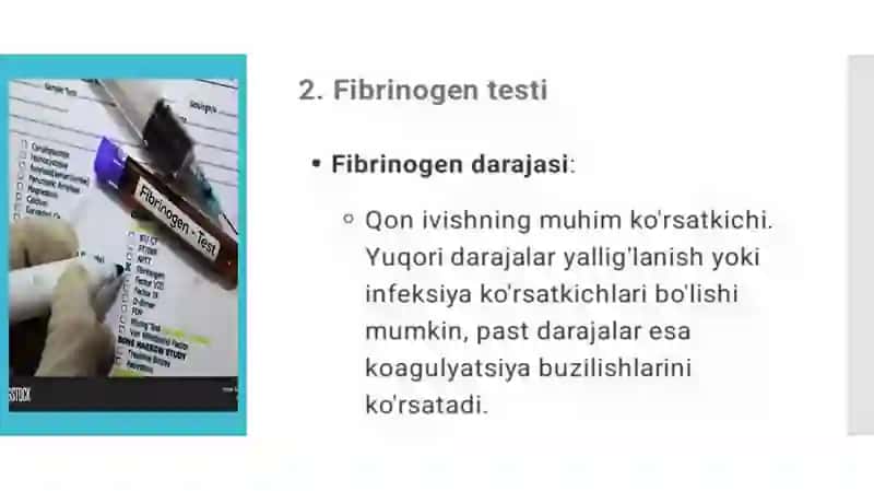 Birlamchi qon ivish tizimi patologiyasilaboratordiagnostikasi 4