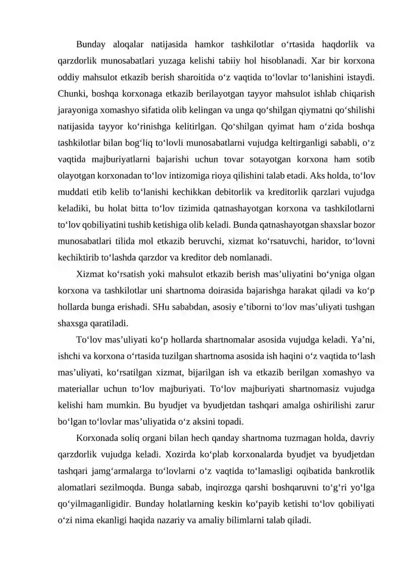 Buxgalteriya balansi moddalarining likvidlilik bo‘yicha turkumlanishi 4